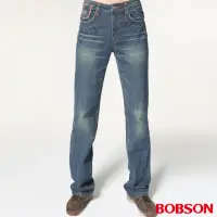 在飛比找momo購物網優惠-【BOBSON】男款中直筒牛仔褲(1726-53)