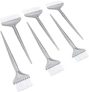 FOMIYES Hair Dye Applicator Brush 6pcs Silver Wide Coloring Comb for Hair Coloring Salon Treatment