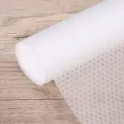 Shelf Liner 11.8" x 9.8ft EVA Non-Slip Drawer Mats Circular Mesh Texture Clear