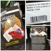 10 Fritz Catappa Leaf Tea Bags Tannin Blackwater Treatment Betta Angelfish