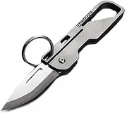 Titanium alloy keychain knife Portable Micro Keychain High Hardness Folding Portable Sharp Knife