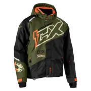 Castle X Men's Code G5 Snowmobile Jacket Olive/Black/Orange sizes Med. & 2XL