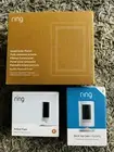 RING SECURITY CAMERA PACKAGE (WIRELLS CAMERA + WIRED CAMERA + SOLAR CHARGER