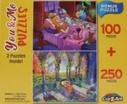 Jigsaw Puzzles Sleeping Beauty CraZart You & Me Challenge 100 and 250 Pieces Box
