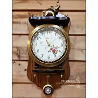 在飛比找蝦皮購物優惠-【現貨】復古純銅大象壁鐘(兩款顏色) 掛鐘 擺鐘 時鐘 古典