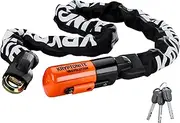 Kryptonite Evolution 1012 Integrated Chain | Bicycle Lock | Security Level 8/10 | Compact, Robust and Safe for All Bicycles and Cargo | Length 120 cm
