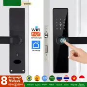 Tuya Electronic Lock Wifi Smart Door Lock Fingerprint Lock Password/IC Card/Key