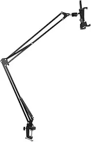 XUMIUZIY Tablet Mount, 1.2m Bed Tablet Mount for 4-10.5in PC, Aluminium Alloy and 4 Supporting Tubes Phone Bed Holder, 1.5kg Loading Weight Phone Holder (#2)