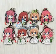 AnimeThe Quintessential Quintuplets Rubber Keychain Key Ring Rare straps cosplay