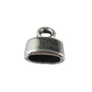 100pcs Tibetan Silver oblate shape cord end A11142
