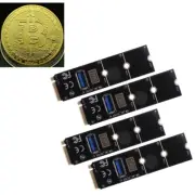 NGFF M.2 To USB 3.0 Converter PCI-E Riser Card Adapter For BTC Machine 4pcs US