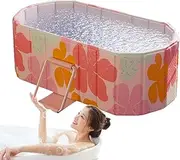 Bathtub - Cold Plunge Ice Bath | Foldable Bathtub | Collapsiblee Folding Soaking Tub | Large Folding Soaking Tub | Portable Bathroom for Adults | Large Insulated Hot Or Ice Bath Bucket for Athletes