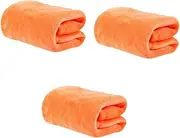 MOLUCKFU 3pcs Year Round Flannel Fleece Blanket for Rabbit Dog Guinea Pig Solid Pet Throw