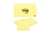 Post It Lined Notes Canary Yellow 76 X 76Mm 12 Pack