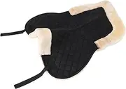 Half Saddle Pad, English Half Saddle Pad, Polyester Faux Wool Shock Absorption, Anti Slip Breathable Saddle Pad for Horse, Versatile English Half Saddle Pad