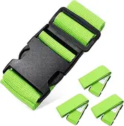jojofuny 4pcs Adjustable Luggage Straps High Strength Fluorescent Suitcase Belts for Easy Identification Travel Accessories to Secure and Bundle Suitcases Fit Travel Straps