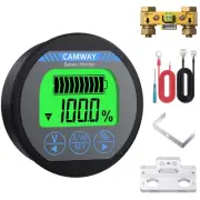 Camway Battery Monitor 8-120V 0-500A Voltmeter Ammeter Voltage Current