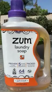 Indigo Wild Zum Laundry Soap Plant Based Liquid 64 fl oz - PATCHOULI SCENT