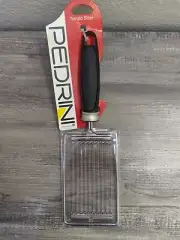 New - Pedrini INOX ITALY Cheese, Butter, Tomato Slicer. Black Satin Handle.
