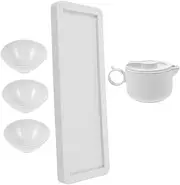 ABOOFAN 1 Set Set Portable Tea Kettle Set with Infuser and Tea Cups Compact Outdoor Teapot for Camping Travel Picnics Elegant Design Lightweight Easy to Clean Teaware