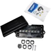 HQRP 7 Way / Pin Rv Pendant Wire Cord Junction Box Colour Coded Camper