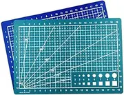 1 Pc A4/A5 Rotary Cutting Mat Single Sided Non-Slip Sewing Mat Thick Durable Cutting Board Crafting DIY Art Tool for Fabric Sewing and Scrapbooking Project(Random Color)