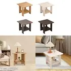Bedside NightStand 2 Tiers Sofa Side Table Coffee Table for Bedroom Lightweight