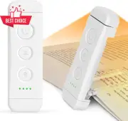 USB Book Light Clip On LED Reading Light 3 Amber Colors 5 Brightness Portable