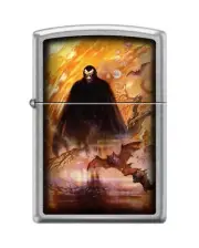 Zippo 6547, Frank Frazetta Count Dracula Design, Street Chrome Lighter