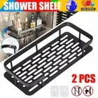 2PCS Self Adhesive Storage Kitchen Organiser Shower Shelf Rack Bathroom Caddy