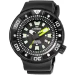 【CITIZEN】PROMASTER 光動能300米罐頭潛水錶 黑X黃針 母親節(BN0177-05E)