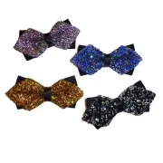 Dog Bow tie chunky rhinestone 5" bowtie dog collar slide accessories (DC21)