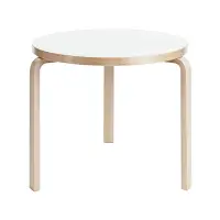 在飛比找北歐櫥窗優惠-Aalto Table round 90B 圓桌（白色桌面、