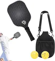Pickle Ball Set with Bag,Lightweight Pickle Ball Racket with Bag - Outdoor Supplies Anti-Slip Comfort Grip Pickle Ball Set for Outdoor