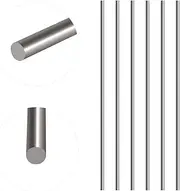 Glarks 6Pcs 3mm x 300mm Stainless Steel Straight Solid Metal Round Rod Lathe Bar Stock for DIY RC Model Car, RC Helicopter Airplane, Model Ship (3mmx300)