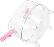 FIXOSHEE Clear Acrylic Hamster Bath Box with Urine Sand for Small Animals Multi Functional Toilet and Bathing Unit for Guinea Pigs Rabbits and Chinchillas Easy to Clean and Maintain