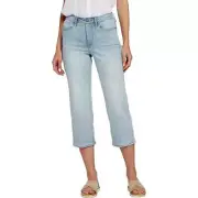 NYDJ Womens Joni High Rise Relaxed Denim Capri Jeans BHFO 7451