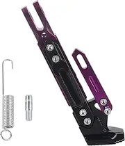 Motorcycle Aluminum Alloy Adjustable Kickstand Holder Tripod for Safe Standing Golden Purple (Purple)