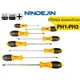 NINDEJIN 1件十字螺絲批電磁起子工具PH0 PH1 PH2 PH3 CR-V十字螺絲刀PP手柄