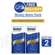 B&L Boston SIMPLUS MultiAction Solutionn Protein Remover 120ml 2 Pack
