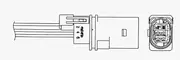 NTK UAA0001-AU002 Front Right 02 Oxygen Lambda Sensor for Audi Q7 3.0 TFSI (4L) 245kw 2010-2015