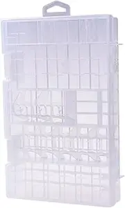 CAXUSD Battery Organiser Storage Case Plastic Organizer Box Battery Storage Case AAA Aa Battery Organizer Battery Storage Box Storage White Shell Battery Plastic Case