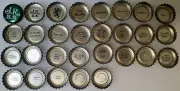 (29) Green James Ready Brewing Co. Moosehead Beer Bottle Caps w/ Sayings Unused