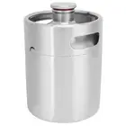 2L Beer Keg Mini Stainless Steel Beer Barrel W/Spiral Lid For Home Brewing DG YA