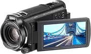 5K Video Camera Camcorder, 12X Optical Zoom Digital Camera with 3.5 Inch Rotatable Touchscreen, WDR Antishake 48MP Travel DV Camera for Vlogging