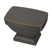 (5 Pack) 1-7/16 inch Pedestal Knob Venetian Bronze with Copper Highlights