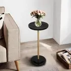Drink Table, Weighted Base Pedestal Table, Modern Martini Table
