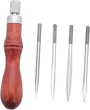 Koautios Sewing Awl Leathercraft Hole Punch Tools for Tracing Patterns Leatherworking