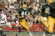 Green Bay Packers Donny Anderson in action rushing vs Atlanta Falc- Old Photo