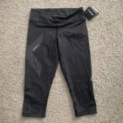 2XU Womens Large Black Mid rise Compression Leggings